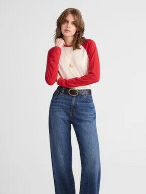 NWT Madewell Blue High-Rise Straight Jeans